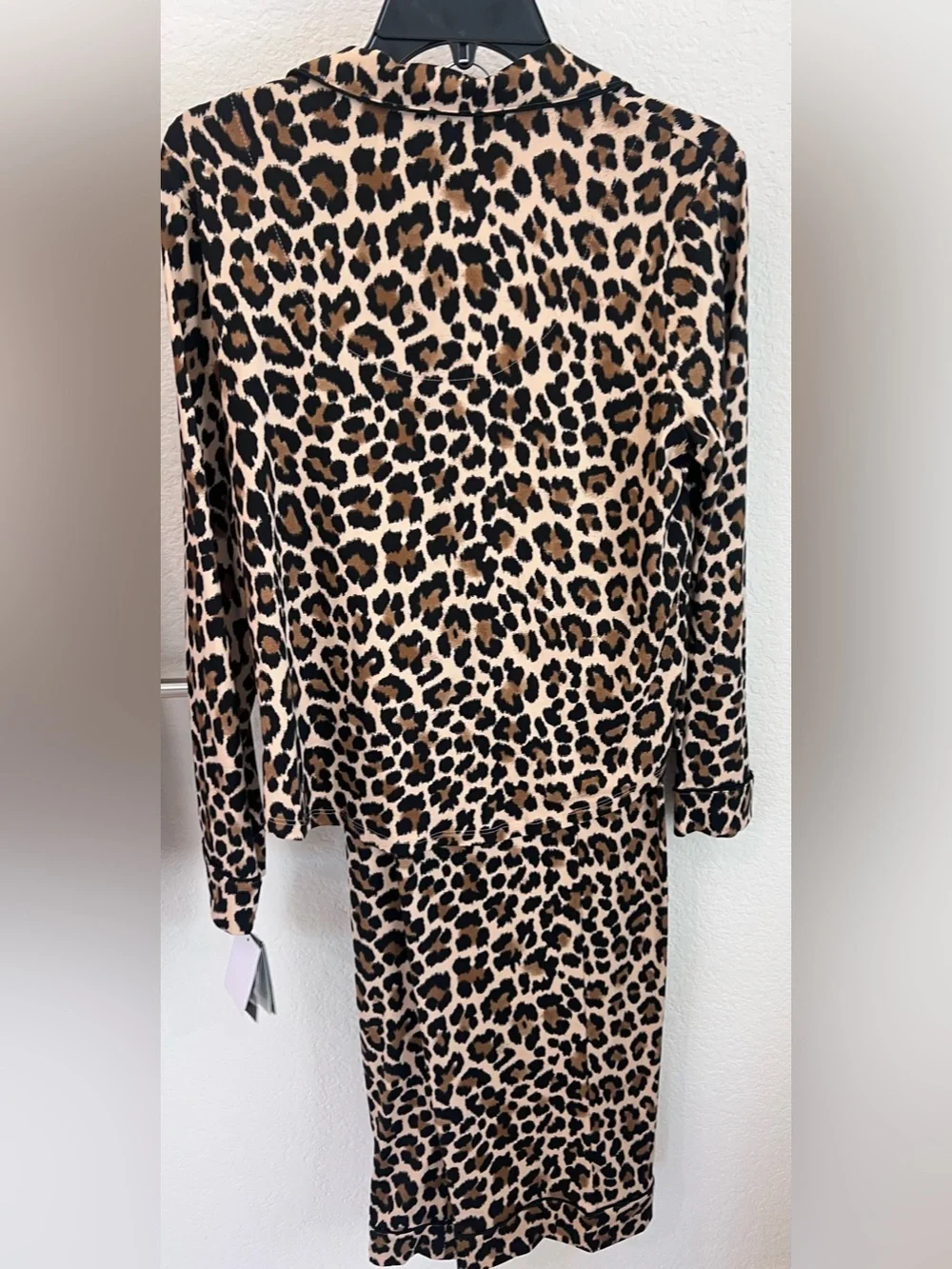 kate spade Leopard-Print NWT long sleeve/pant Pajama set